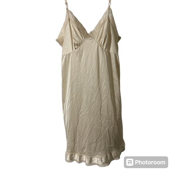 Adonna slip dress women’s size‎ 38 sheer silky - Picture 1 of 6